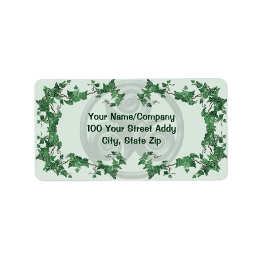 Malachite Ivy Triskel Etiket (Voorkant)