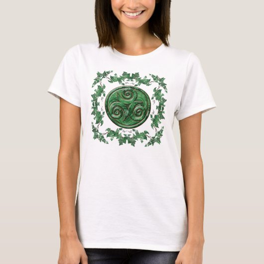 Malachite Ivy Triskel T-shirt (Voorkant)