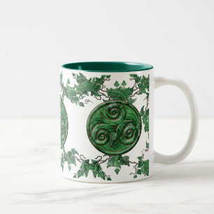 Malachite Ivy Triskel Tweekleurige Koffiemok