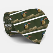 Malachite Kingfisher Stropdas (Opgerold)