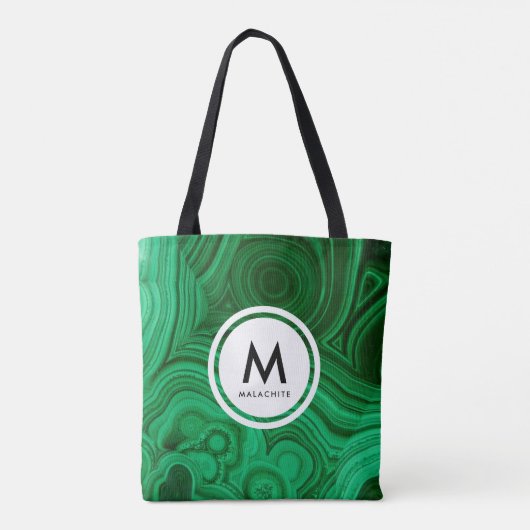 Malachite Mineral Monogram Tote Bag (Achterkant)