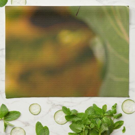 Malachite op een blad theedoek (Gevouwen)