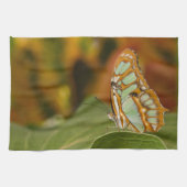 Malachite op een blad theedoek (Horizontaal)