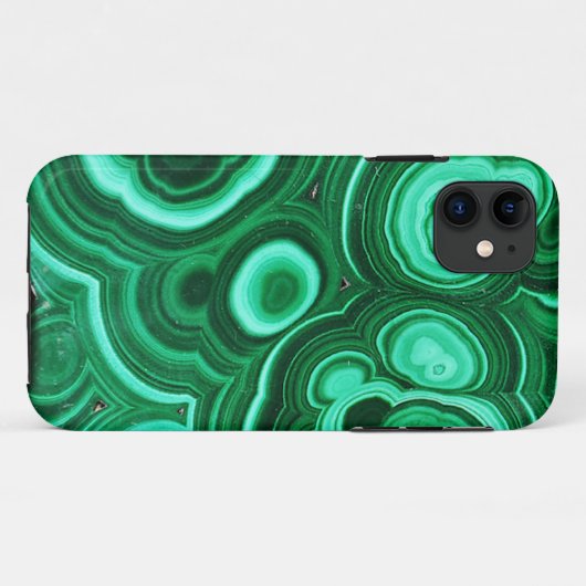 Malachite Pattern iPhone Case (Achterkant (horizontaal))