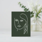Malachite Portrait Briefkaart (Staand voorkant)