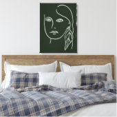 Malachite Portrait Canvas Afdruk (Insitu (Slaapkamer))