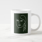 Malachite Portrait Grote Koffiekop (Rechts)
