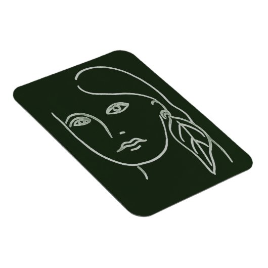 Malachite Portrait Magneet (Rechterzijde)