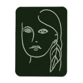 Malachite Portrait Magneet (Verticaal)