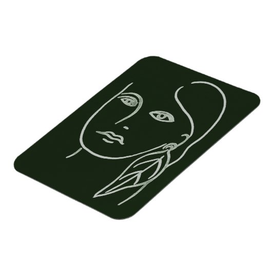 Malachite Portrait Magneet (Linkerzijde)