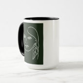 Malachite Portrait Mok (Voorkant links)