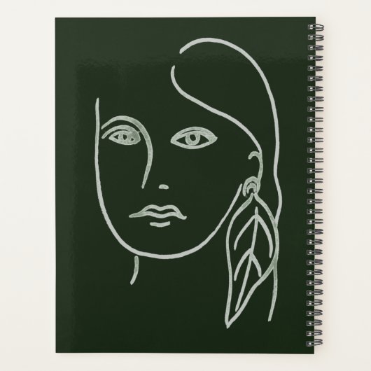 Malachite Portrait Planner (Achterkant)