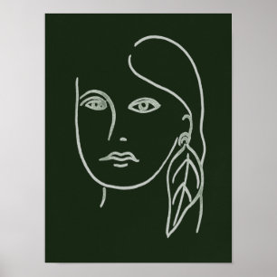 Malachite Portrait Poster