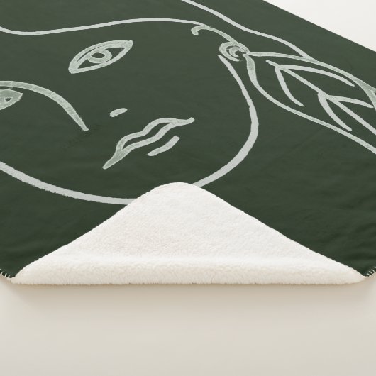 Malachite Portrait Sherpa Deken (3/4)