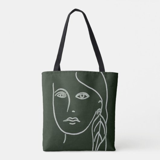 Malachite Portrait Tote Bag (Achterkant)