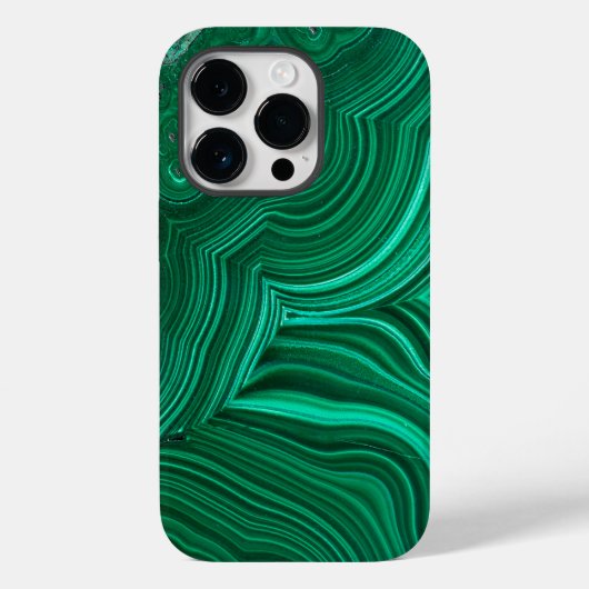 Malachite Slice Mineral Stone Phone Case (Achterkant)