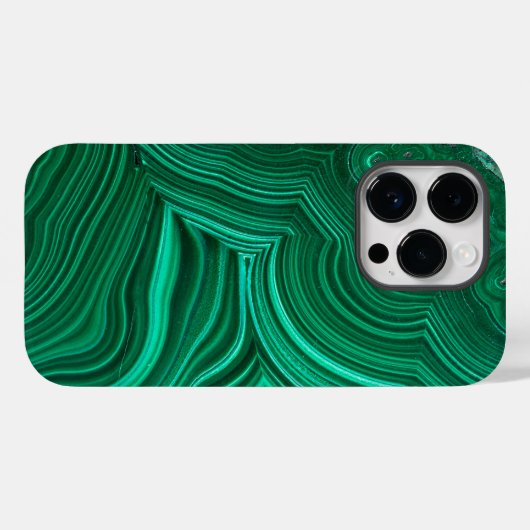 Malachite Slice Mineral Stone Phone Case (Achterkant (horizontaal))