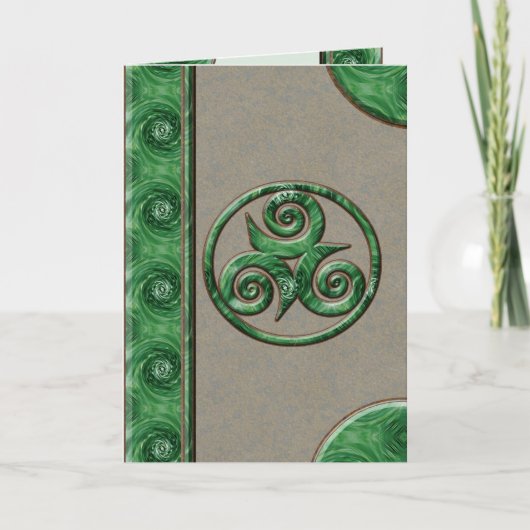 Malachite Triskel Kaart (Voorkant)