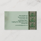 Malachite Triskel Visitekaartje (Achterkant)