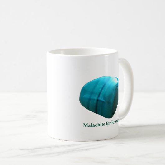 Malachite voor Mok van vrijgave door IreneDesign20 (Voorkant rechts)