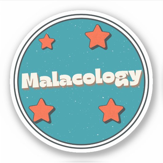 Malacologie Sticker (Voorkant)