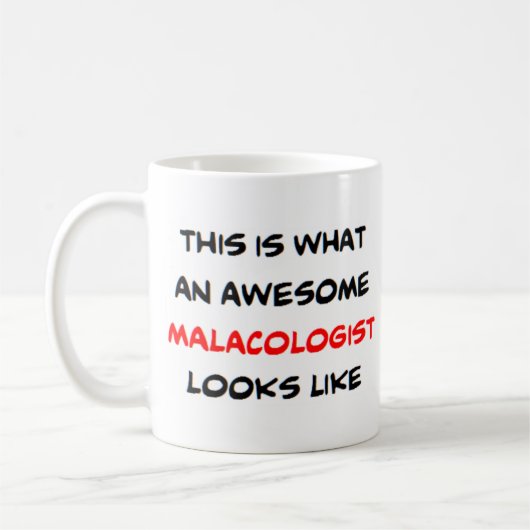 malacoloog, geweldige koffiemok (Links)