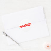 Maladroit Stamp Ronde Sticker (Envelop)
