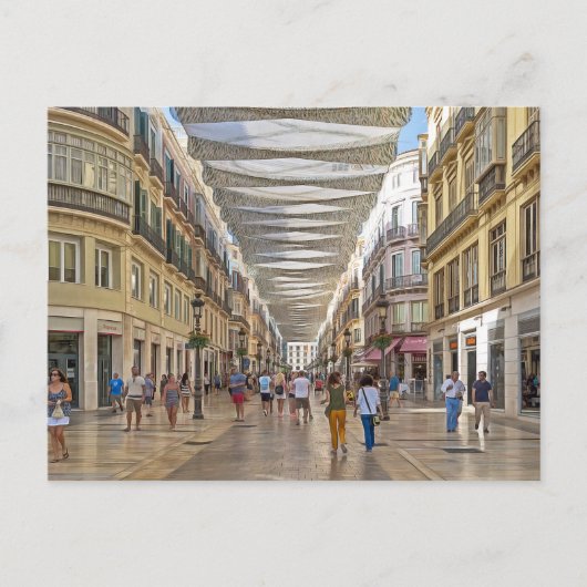 Malaga. #19.   briefkaart (Voorkant)