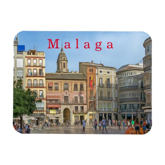 Malaga. #21. magneet (Horizontaal)