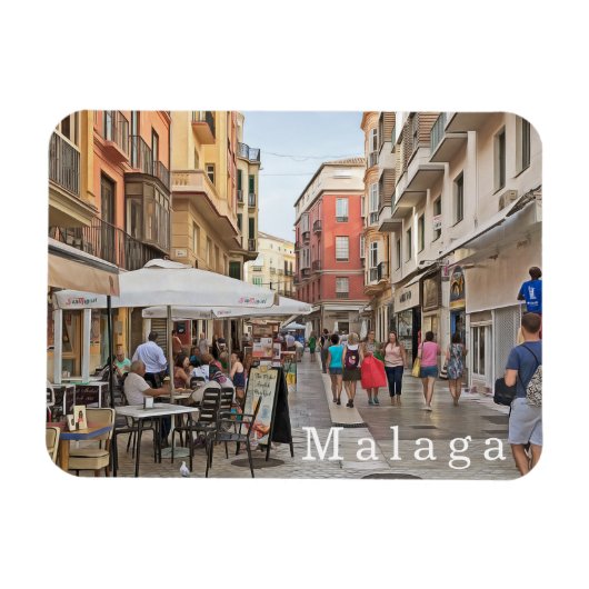Malaga. #23. magneet (Horizontaal)