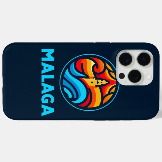 Malaga 3 Case-Mate iPhone case (Achterkant (horizontaal))