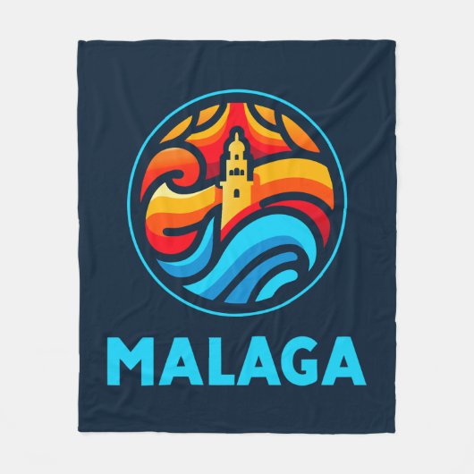 Malaga 3 fleece deken (Voorkant)