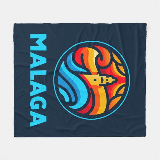 Malaga 3 fleece deken (Voorkant (Horizontaal))