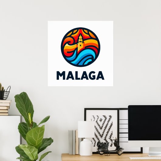 Malaga 3 poster (Thuiskantoor)