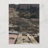 Malaga; amfitheater briefkaart (Voorkant)