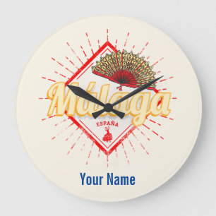 Malaga Andalusië Spanje Retro Flamenco Vintage Grote Klok