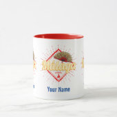 Malaga Andalusië Spanje Retro Flamenco Vintage Mok (Midden)