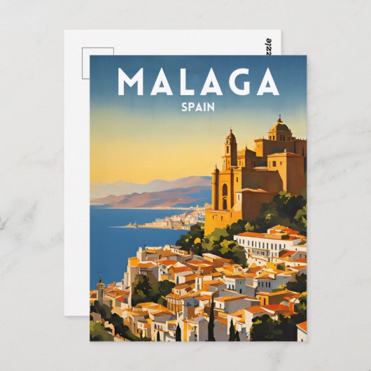Malaga Briefkaart (Voorkant / Achterkant)