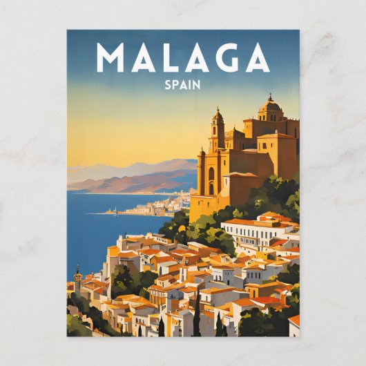 Malaga Briefkaart (Voorkant)