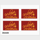 Málaga España aangepaste stickers (Vel)