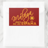 Málaga España aangepaste stickers (Tas)