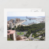 malaga-harbour-2005sep15@1623 briefkaart (Voorkant / Achterkant)