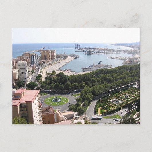 malaga-harbour-2005sep15@1623 briefkaart (Voorkant)