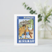 Malaga Hotel Miramar Briefkaart (Staand voorkant)