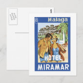 Malaga Hotel Miramar Briefkaart (Voorkant / Achterkant)