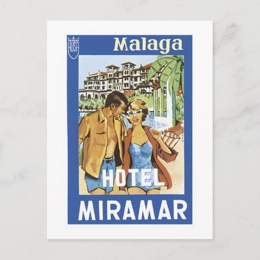 Malaga Hotel Miramar Briefkaart (Voorkant)