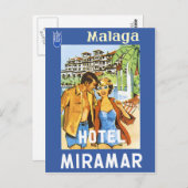 Malaga - Hotel Miramar Briefkaart (Voorkant / Achterkant)