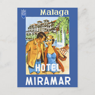 Malaga - Hotel Miramar Briefkaart