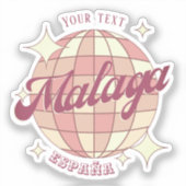 Málaga Malaga España Spanje accessoire cadeau Sticker (Voorkant)