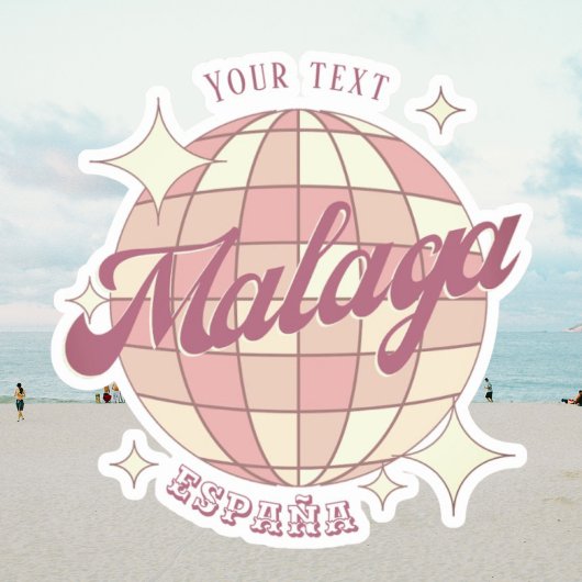 Málaga Malaga España Spanje accessoire cadeau Sticker